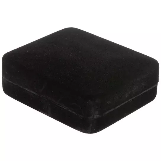 VELVET JEWELLERY BOX BLACK VELVET JEWELLERY BOX BLACK