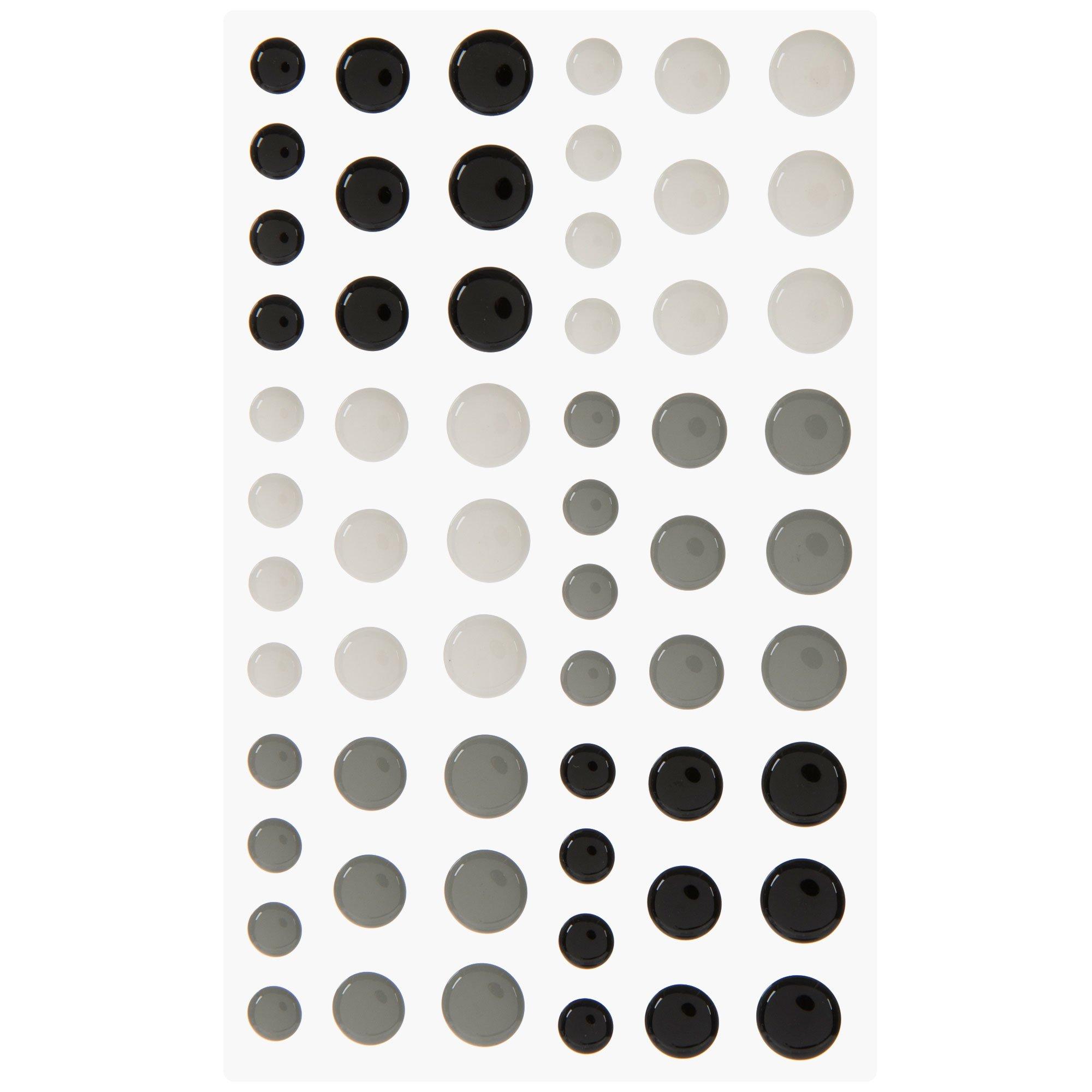 216 Pieces Black Messy Dots Adhesive Circles Black Dot Stickers  Self-Adhesive Black Dots Label Assorted Black Circle Stickers for Halloween  Costume