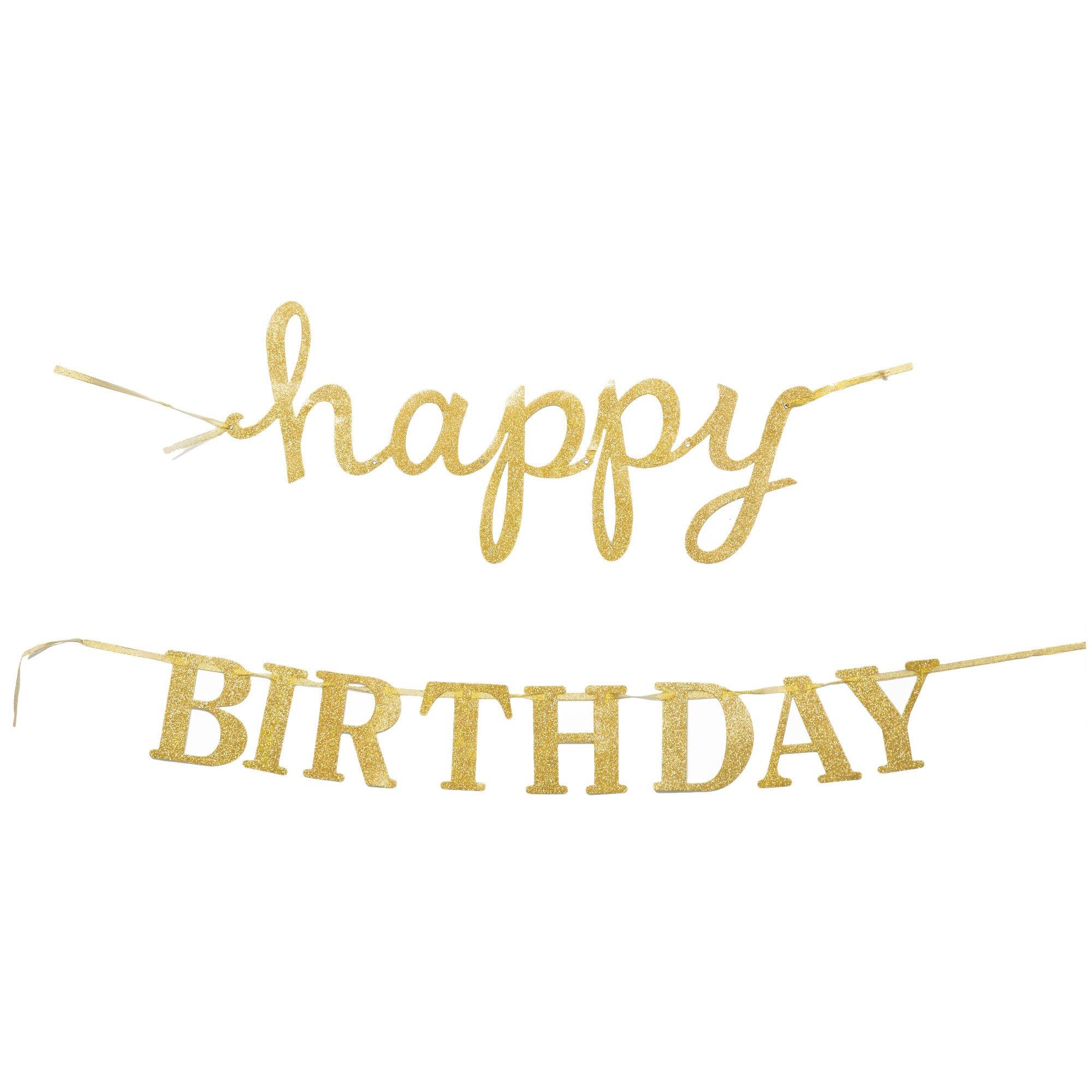 Glitter Happy Birthday Banner Hobby Lobby 1085695