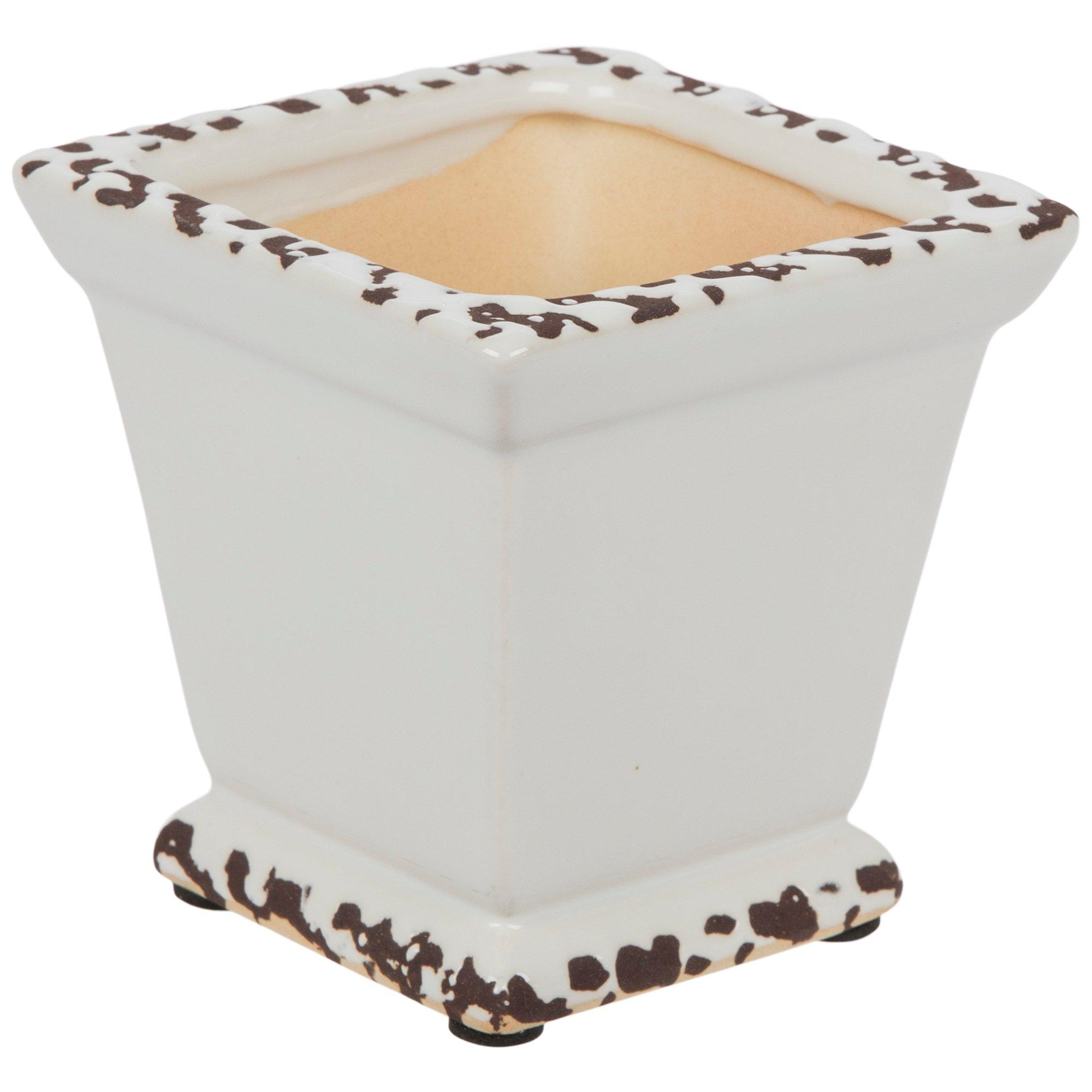 Distressed Square Vase Hobby Lobby 1087014