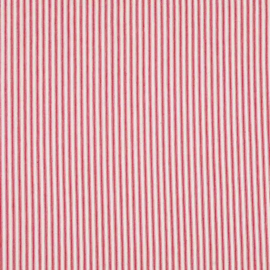  Magnolia Home Fashions Berlin Ticking Stripe Duck Red, Fabric  by the Yard