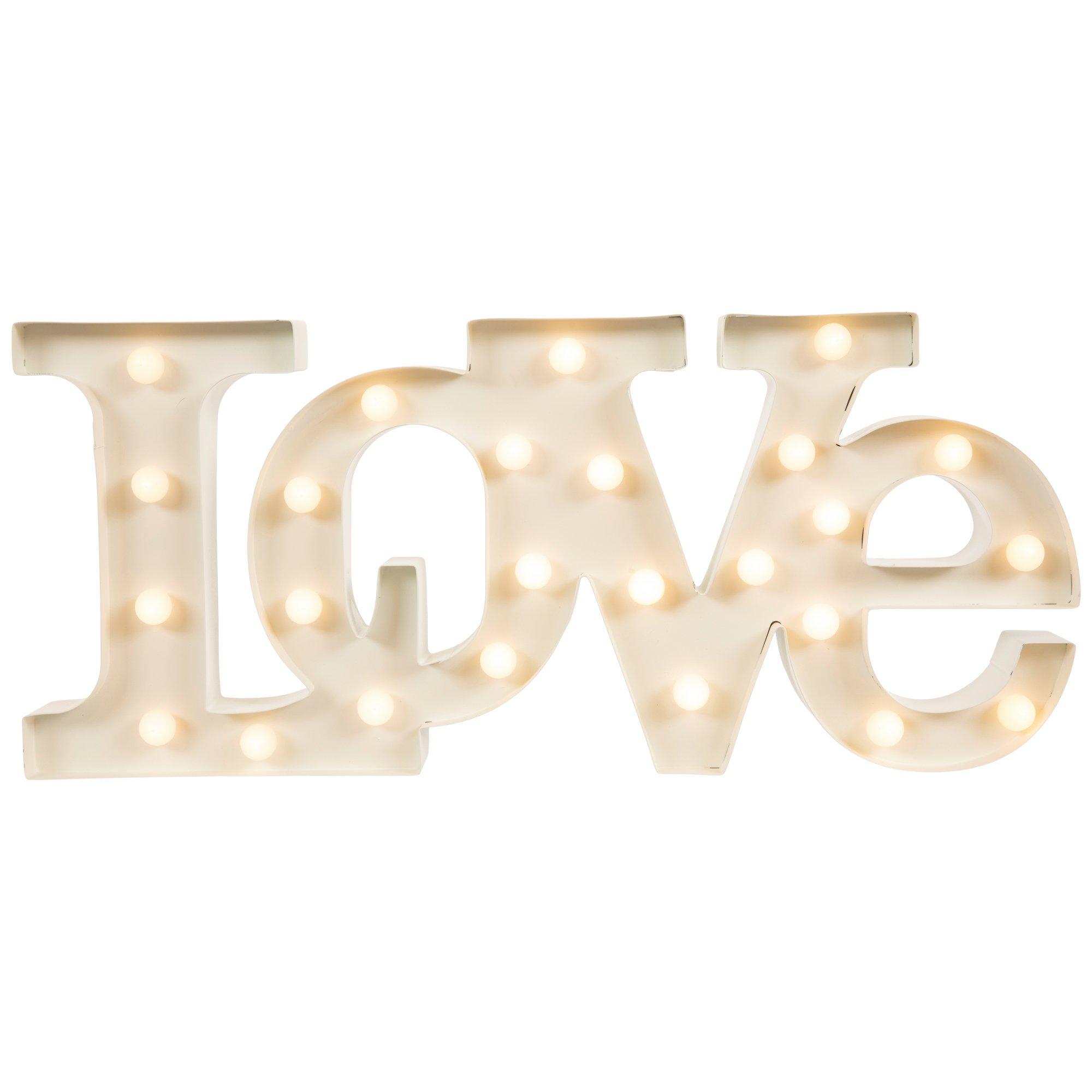 Love Marquee Light Up Word Decor