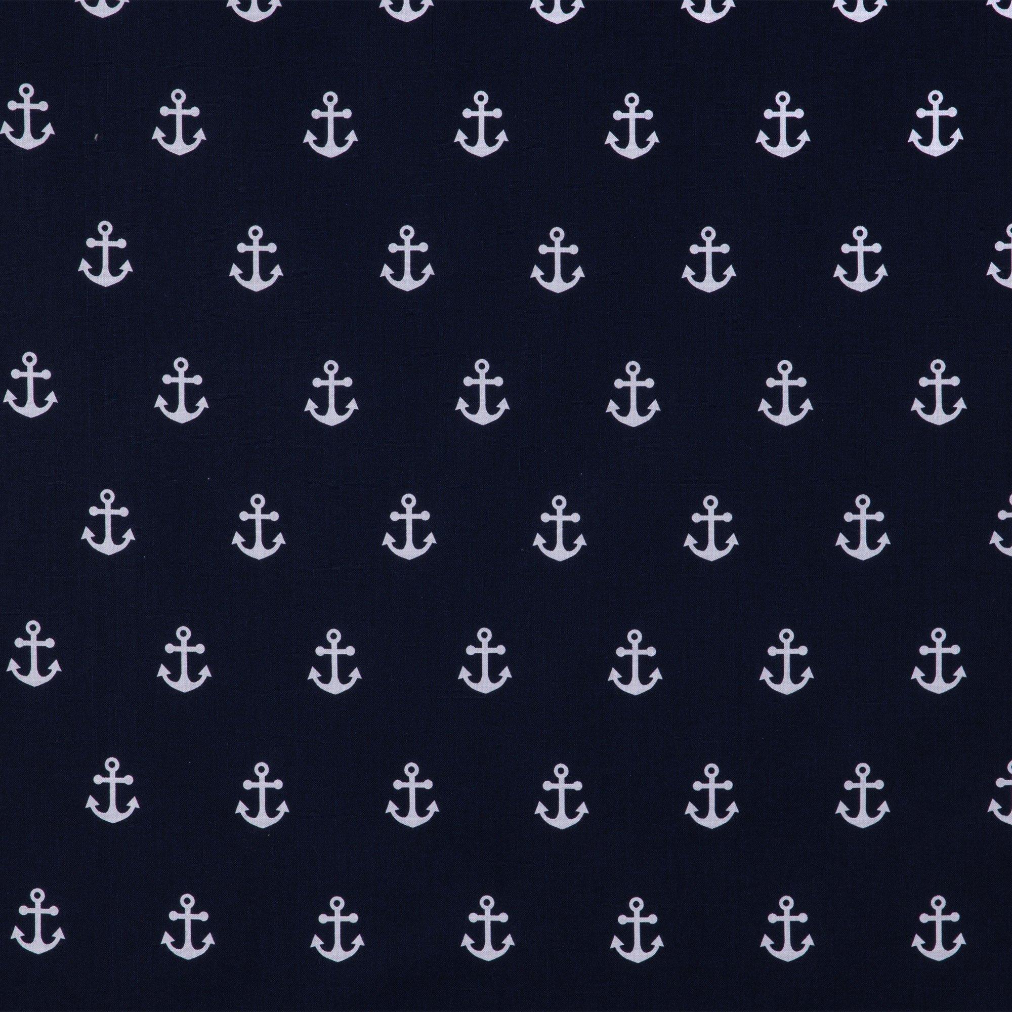 Navy & White Anchors Apparel Fabric | Hobby Lobby | 1090653