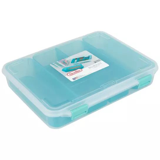 Clear Small Jewelry Box Plastic Organizer Box With Fixed Dividers