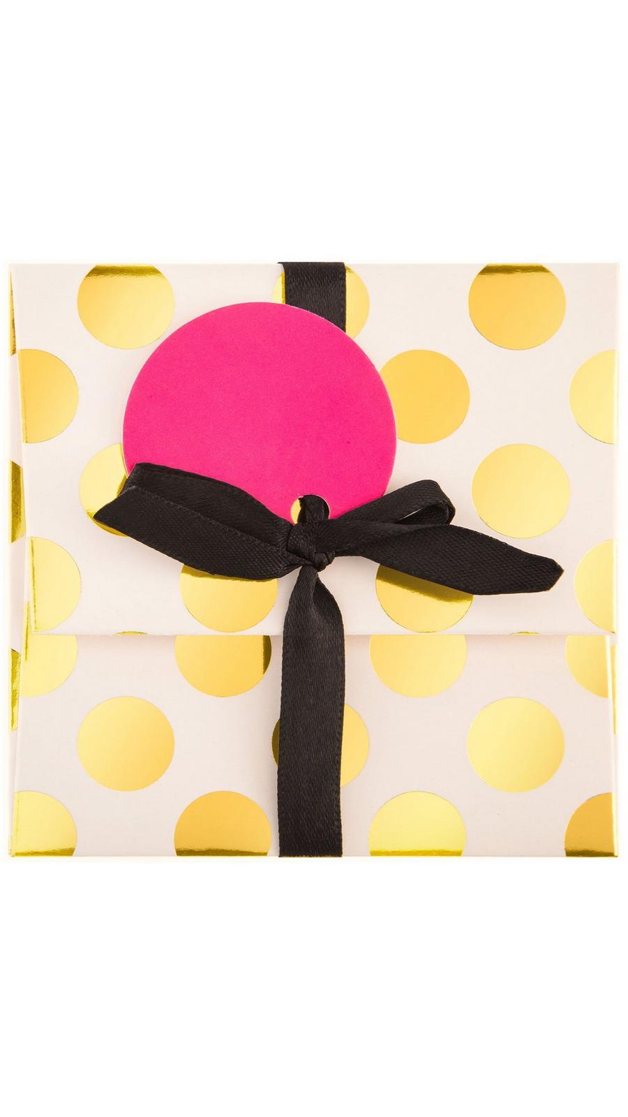 White & Gold Polka Dot Gift Card Holder | Hobby Lobby | 1094929