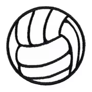 Volleyball Iron-On Patch