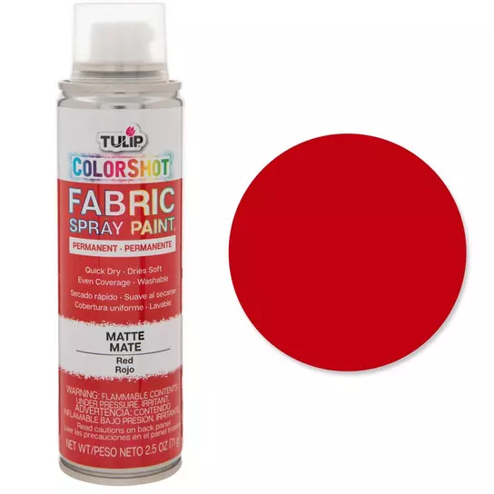 Craft Fabric Spray Paint, Black, 5-oz.