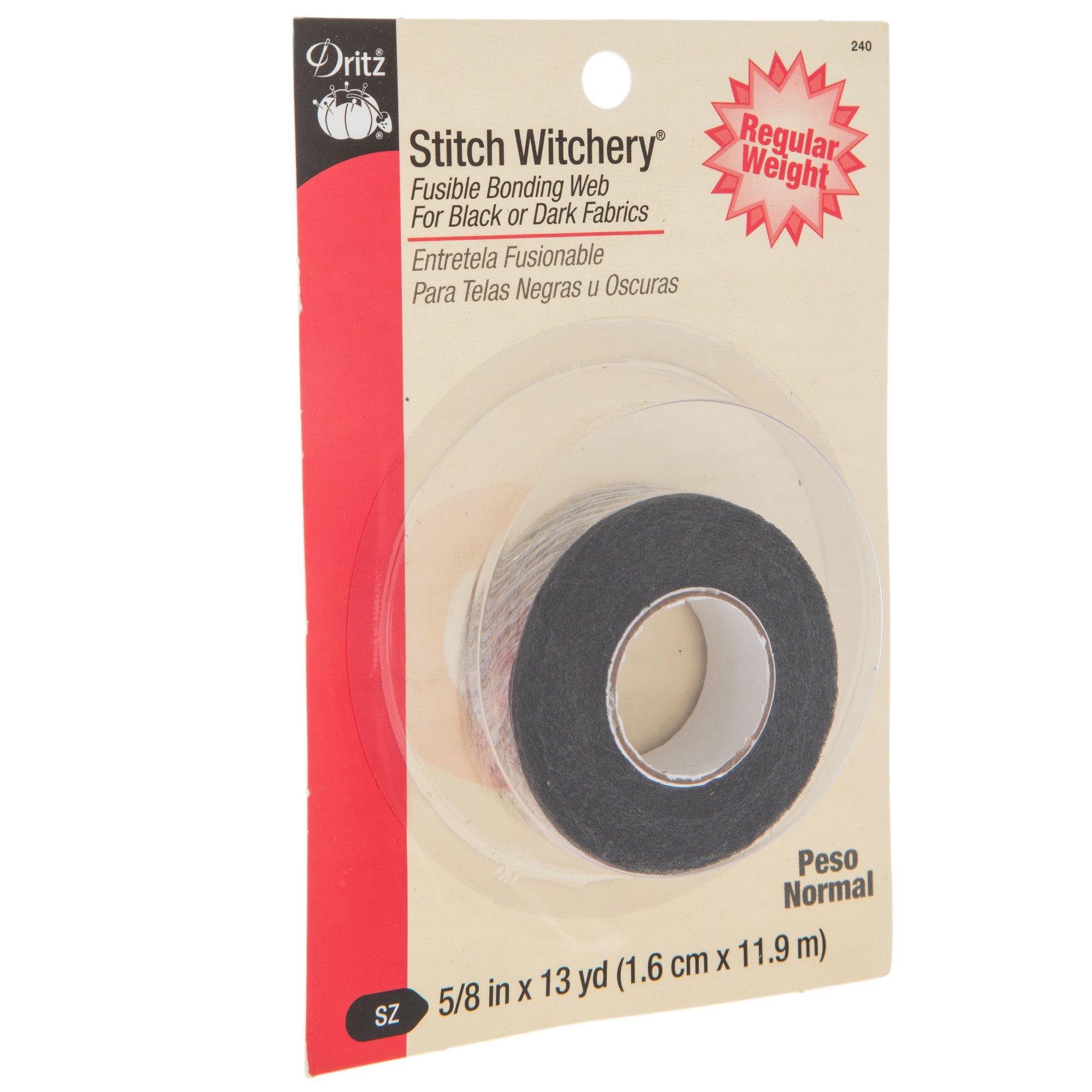 Black Stitch Witchery Fusible Bonding Web - 5/8