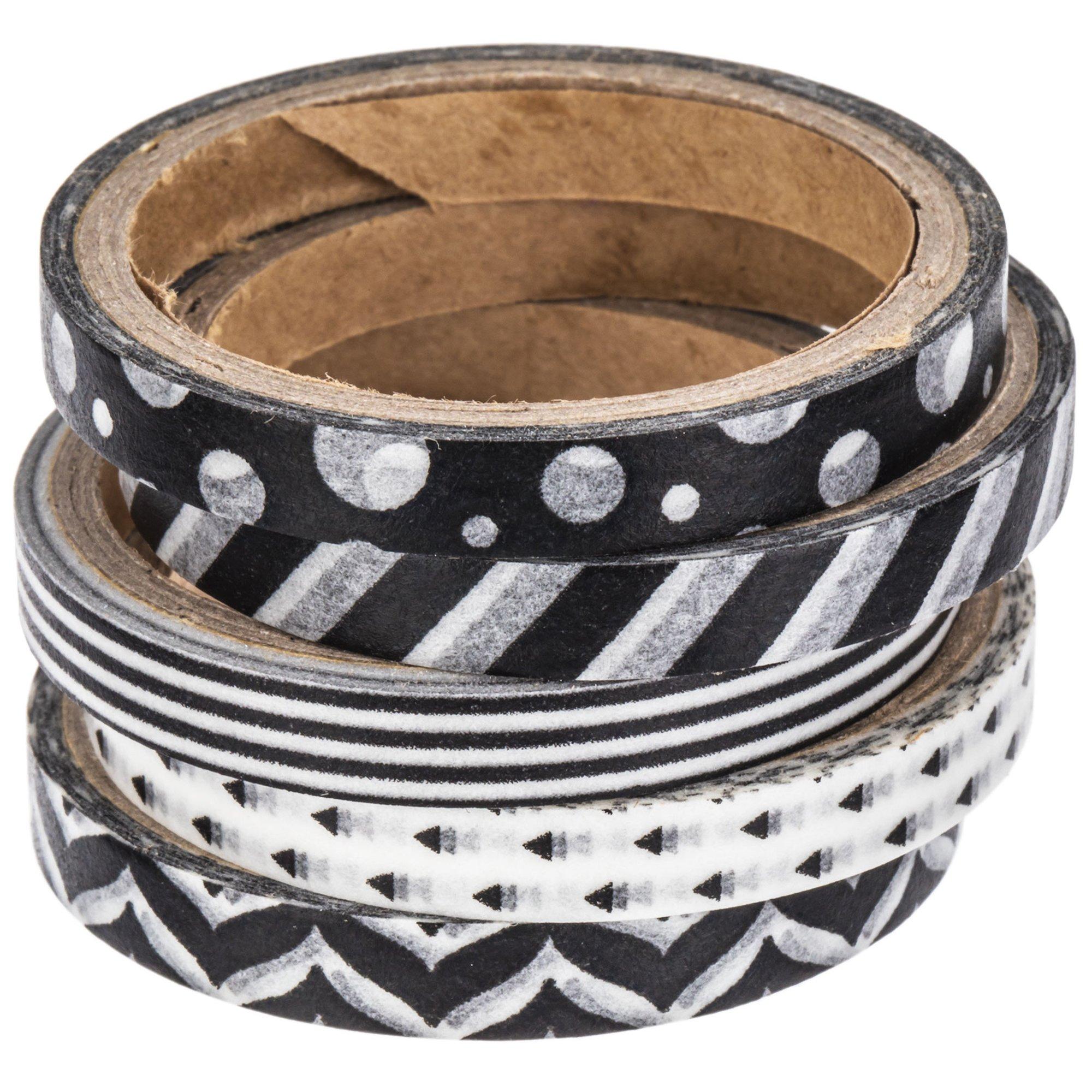 Black & White Skinny Washi Tape Hobby Lobby 1119304