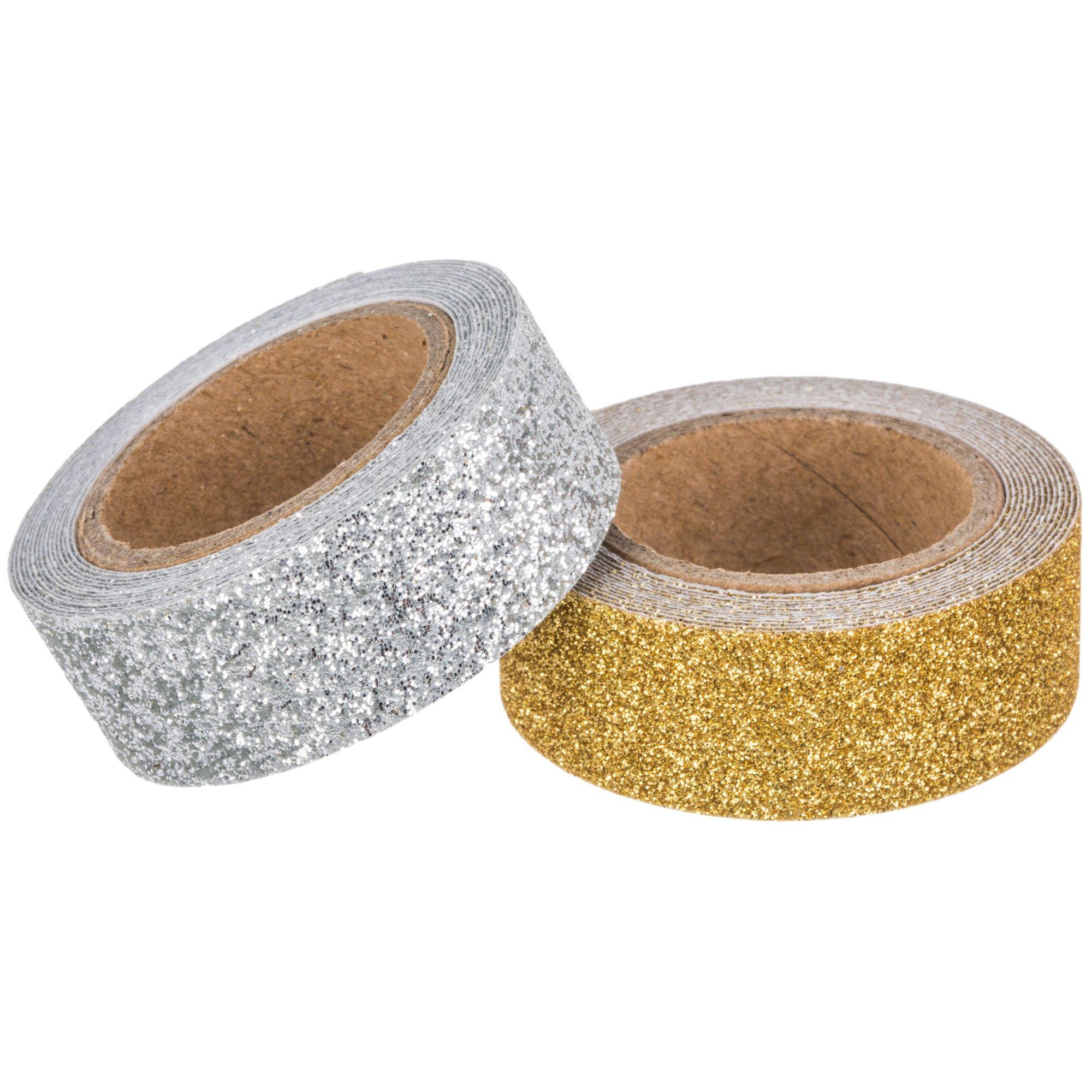 Gold & Silver Glitter Washi Tape
