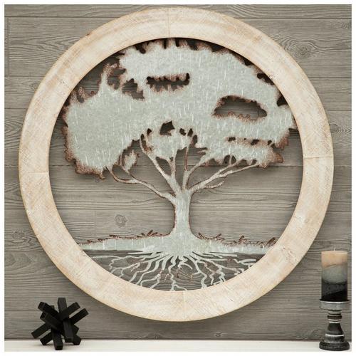 Rustic Tree Round Wall Decor