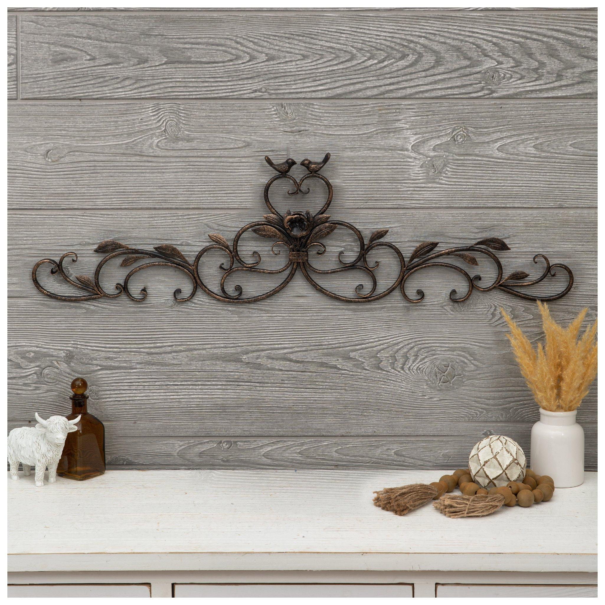Love Birds Scroll Metal Wall Decor view 1