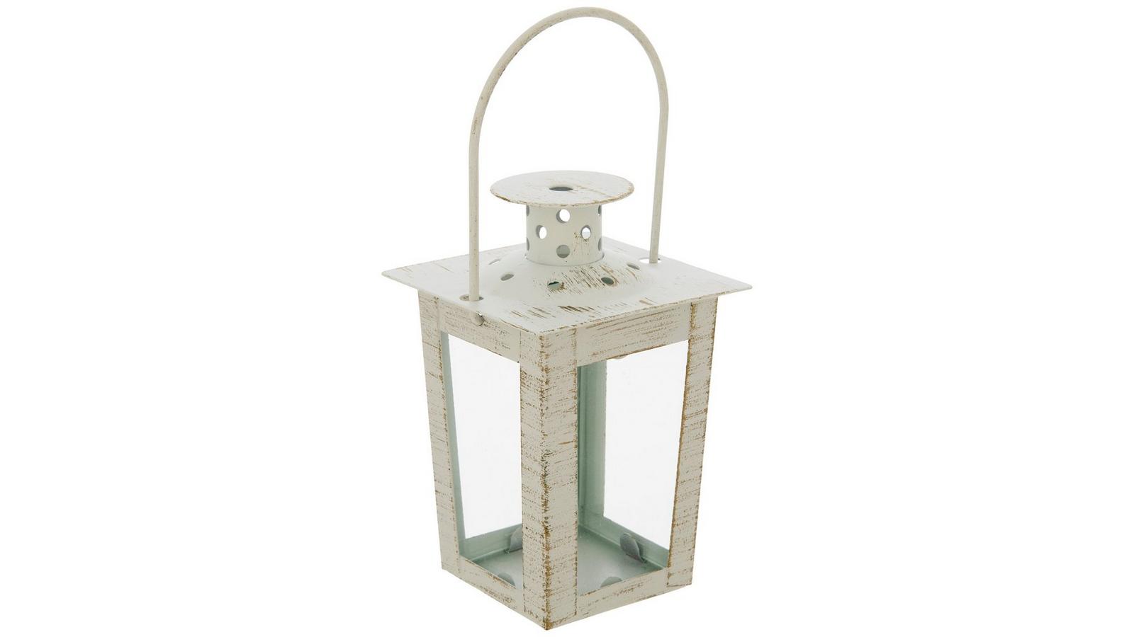 White Rustic Farmhouse Metal Lantern, image size:1600x900