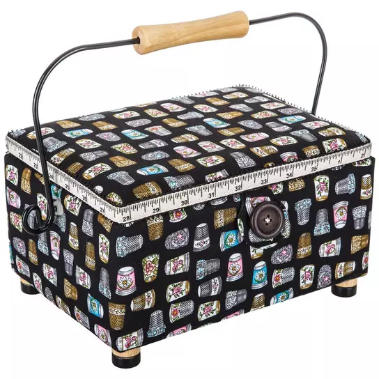 Rectangle Sewing Basket With Handle, Hobby Lobby