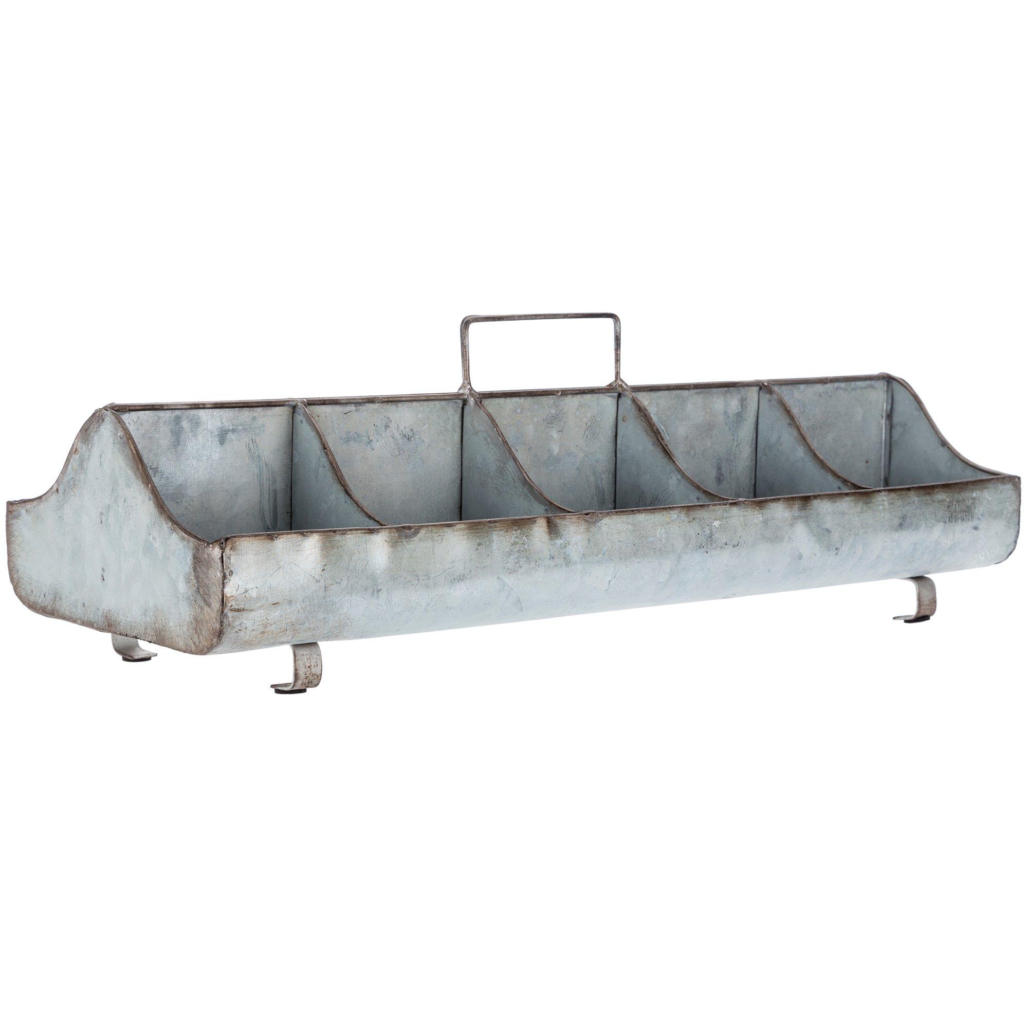 Galvanized Metal Rectangle Container Set, Hobby Lobby, 1549351