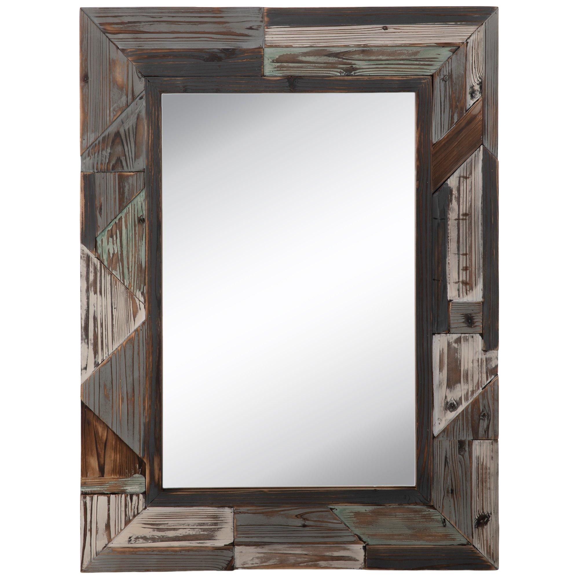 White Distressed Round Wood Wall Mirror, Hobby Lobby