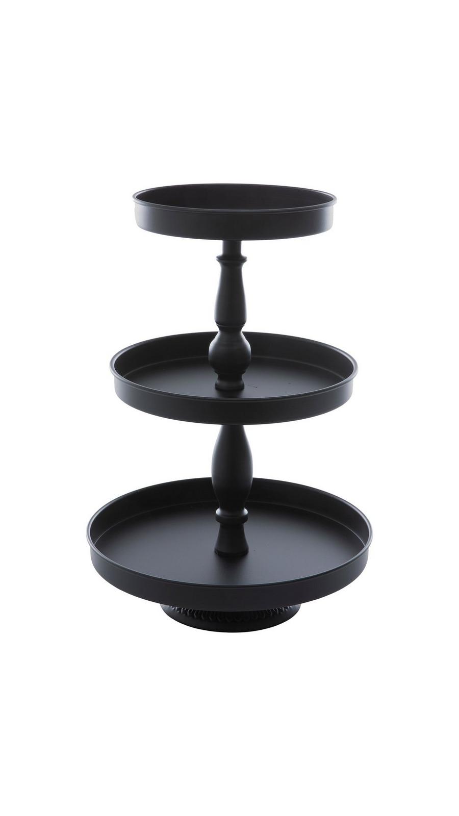 Black Three-Tiered Metal Tray | Hobby Lobby | 1137892