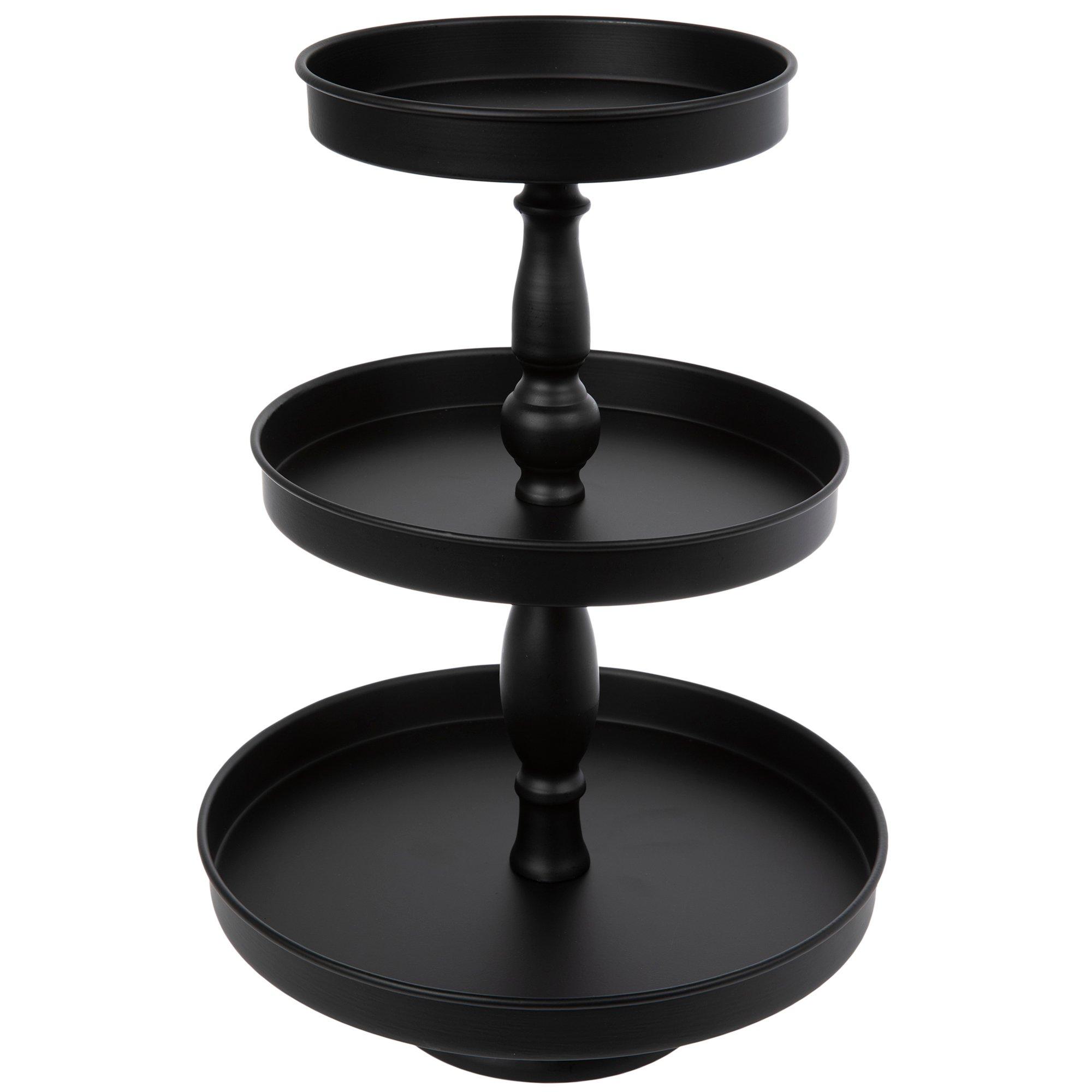 Black Three-Tiered Metal Tray | Hobby Lobby | 1137892
