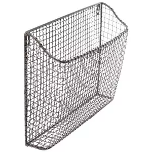 Pewter Metal Wall Basket