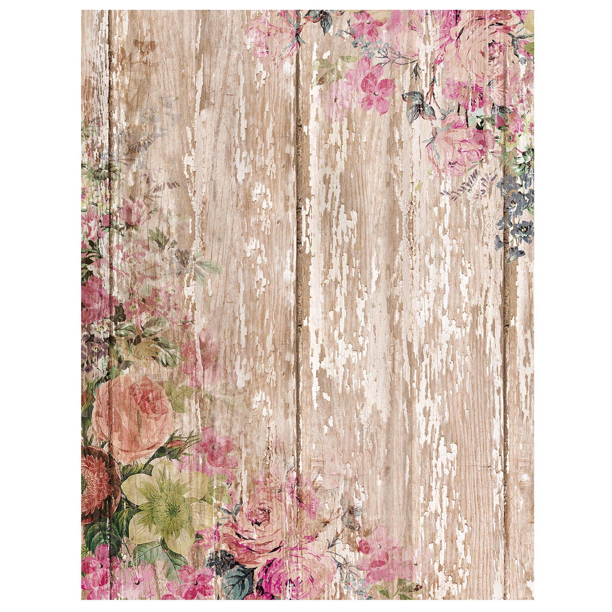 Love & Lace Floral Print 12x12 Scrapbook Paper - 5 Sheets – Country Croppers