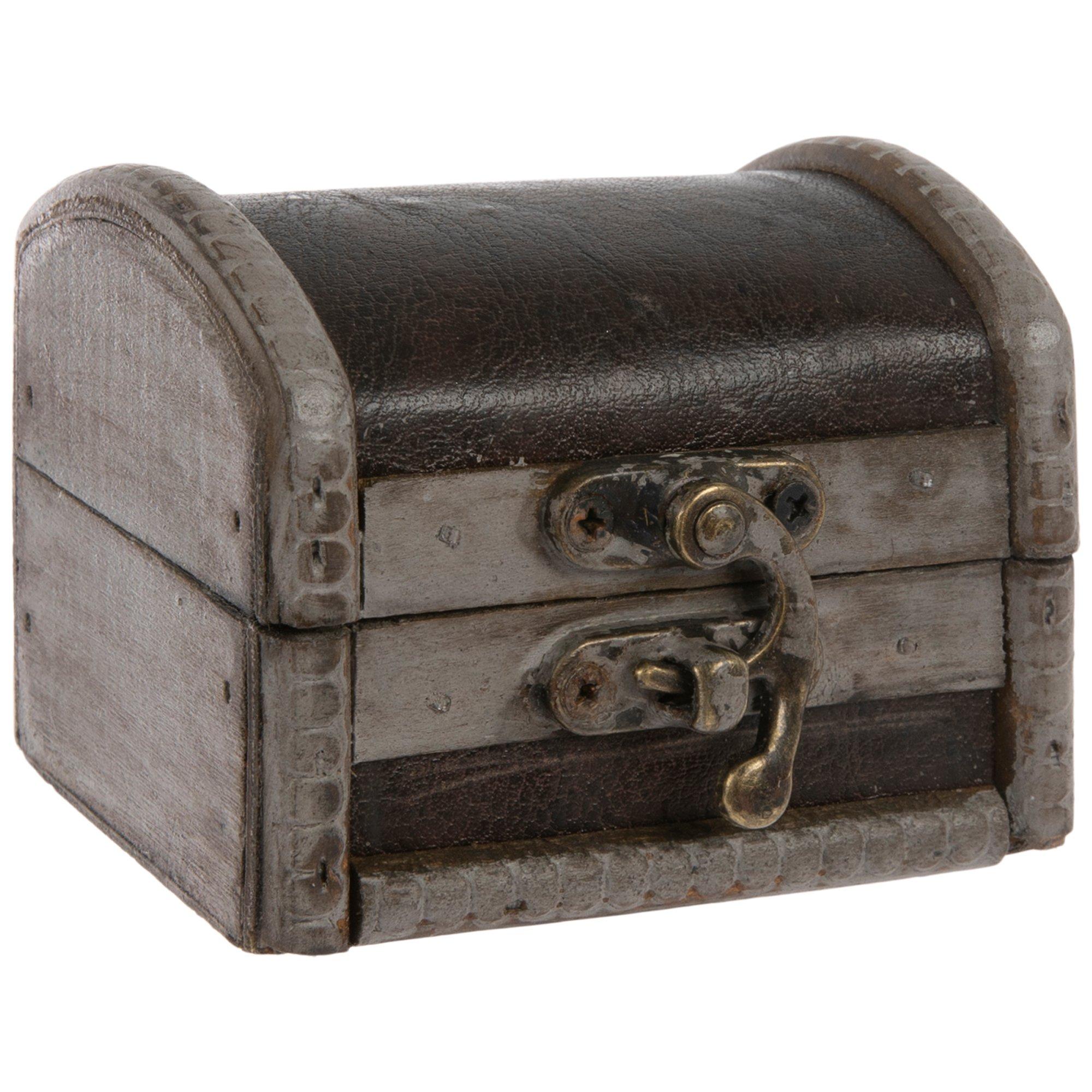 Mini Faux Leather Trunk Box | Hobby Lobby | 1146240