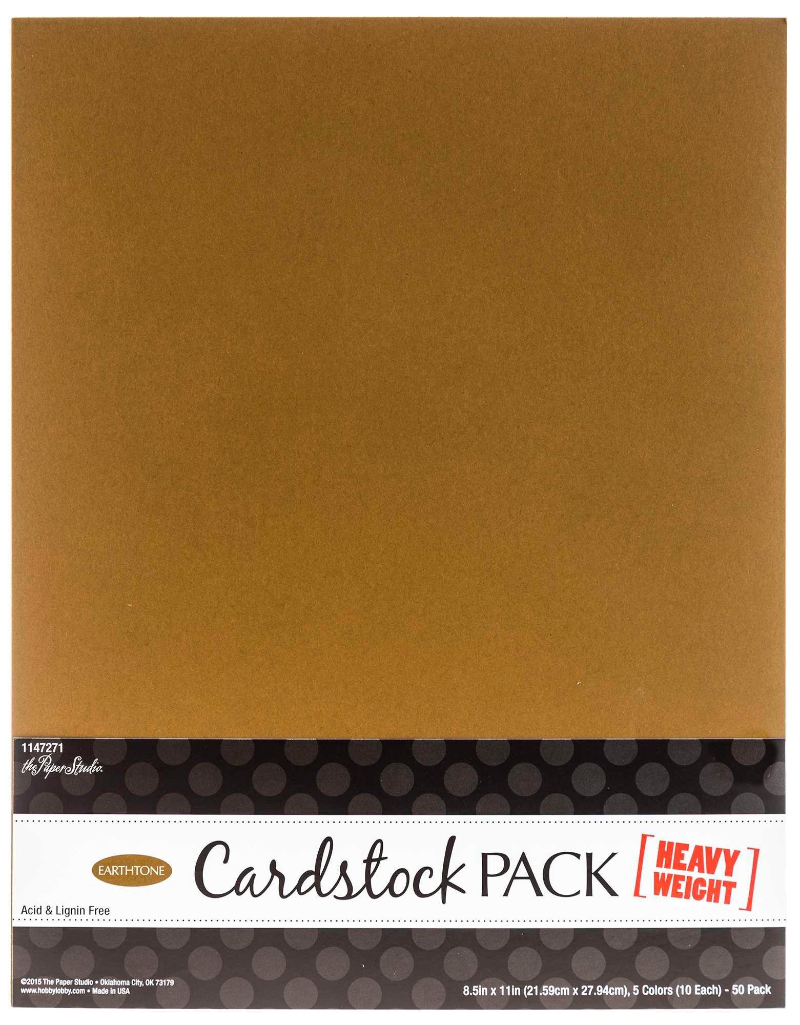 Heavyweight Cardstock Paper Pack 8 1/2" x 11" Hobby Lobby 1147271