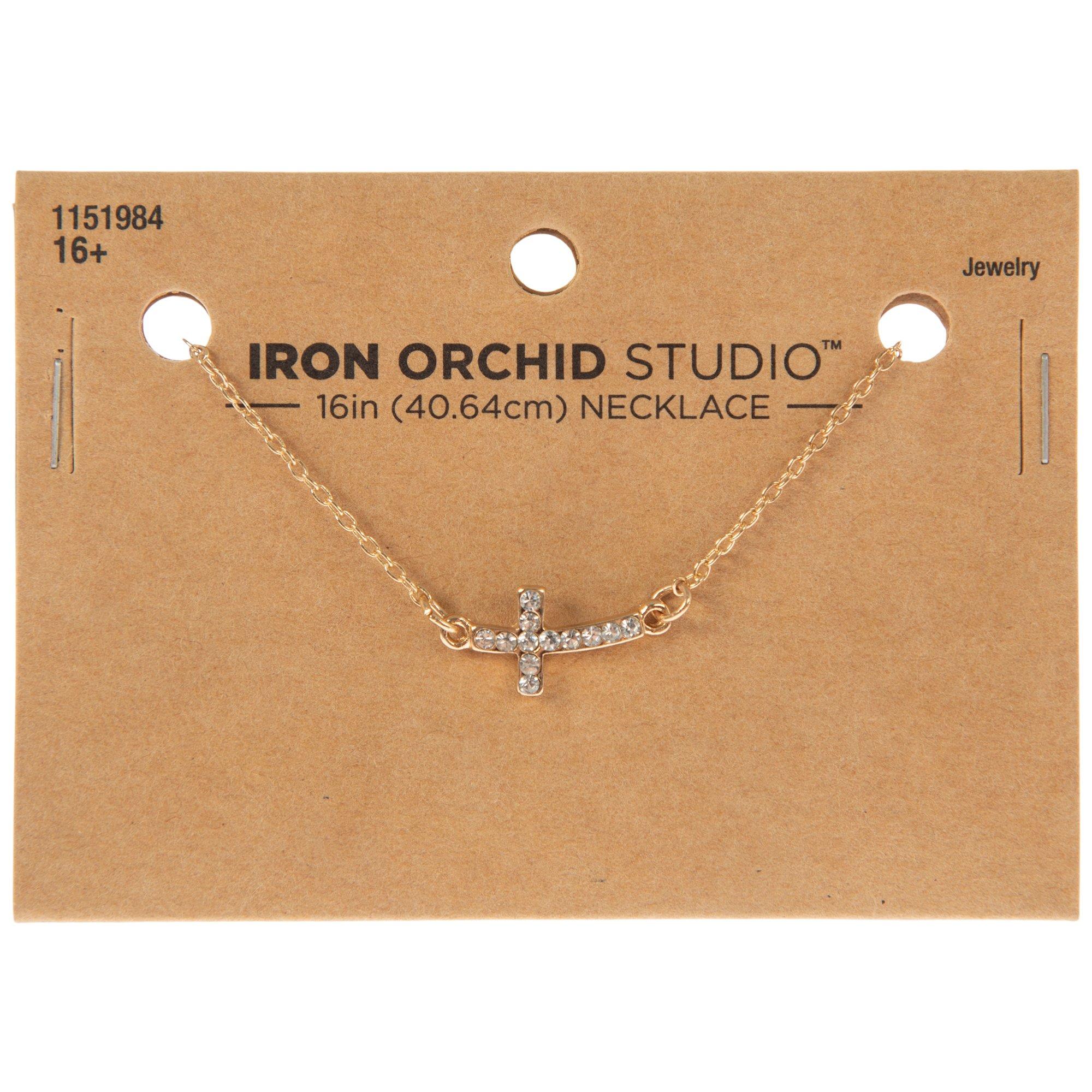 ベース clefs CrossStrain Silver-tone Crystal Cross Pendant Necklace | Claire's US