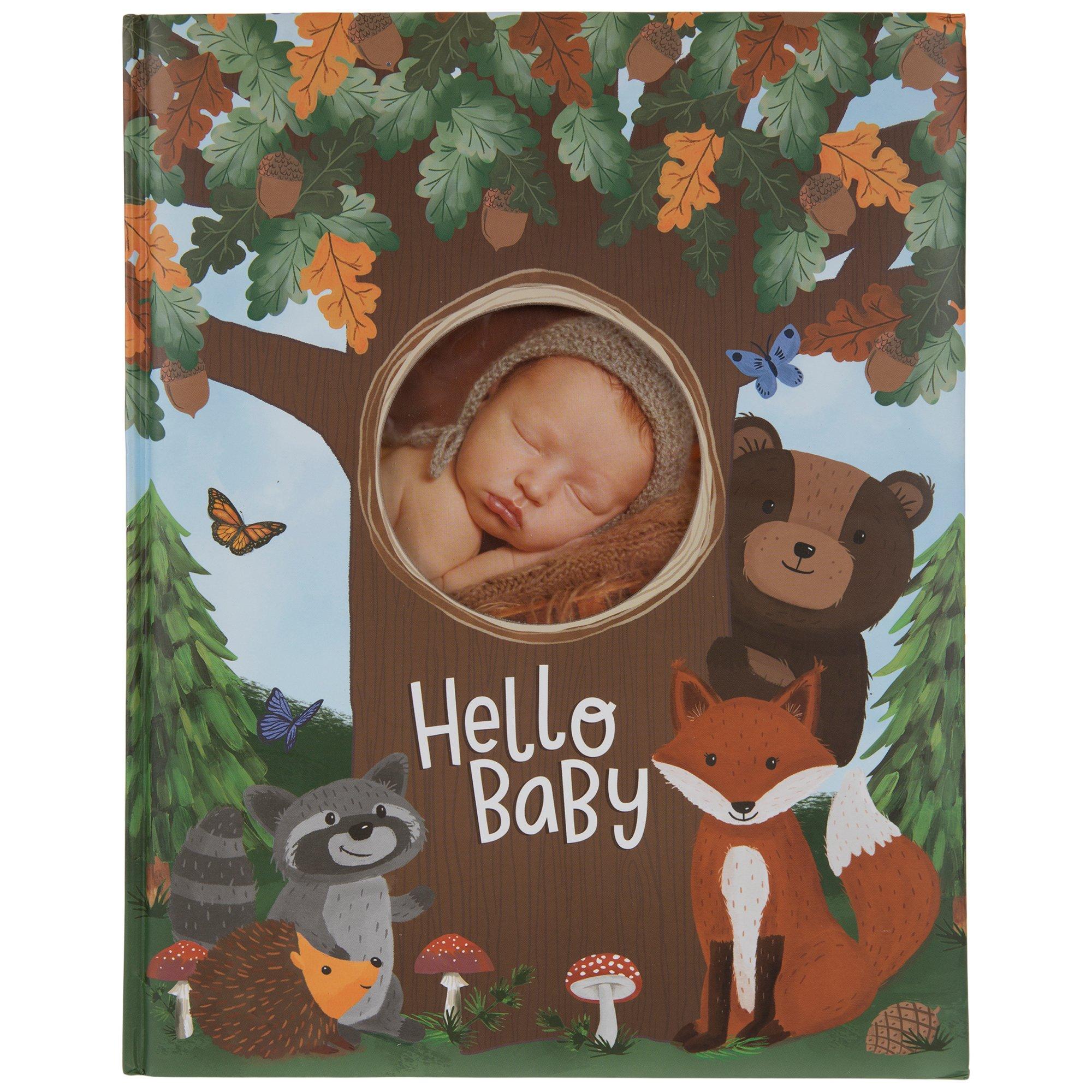 ToddleBee Baby Photo Album - Soft Baby Book First Year Baby Photo Book | My First Book of Photos with Woodland Animals - Baby Album Holds 4x6