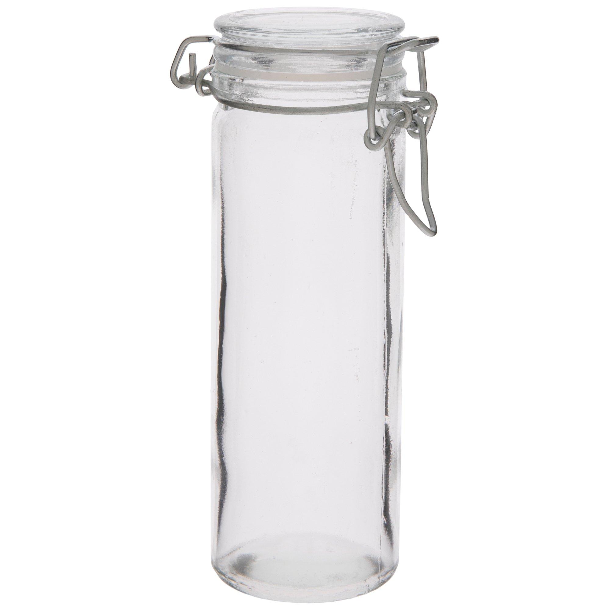 ◆jar◆ Straight Sided Glass Jar 16 oz w/ Gold Lid