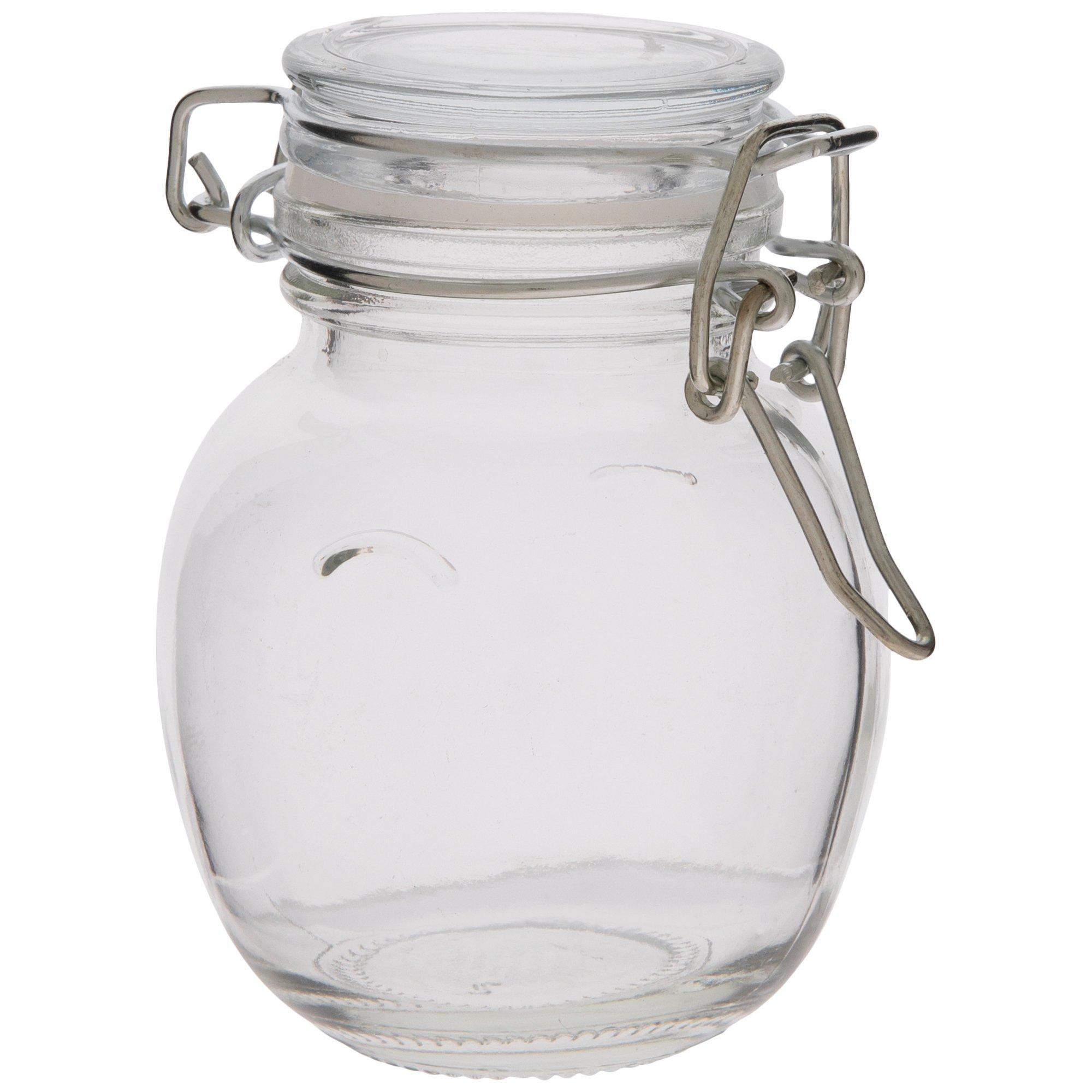 Round Flip Lid Glass Jar Hobby Lobby 1154673