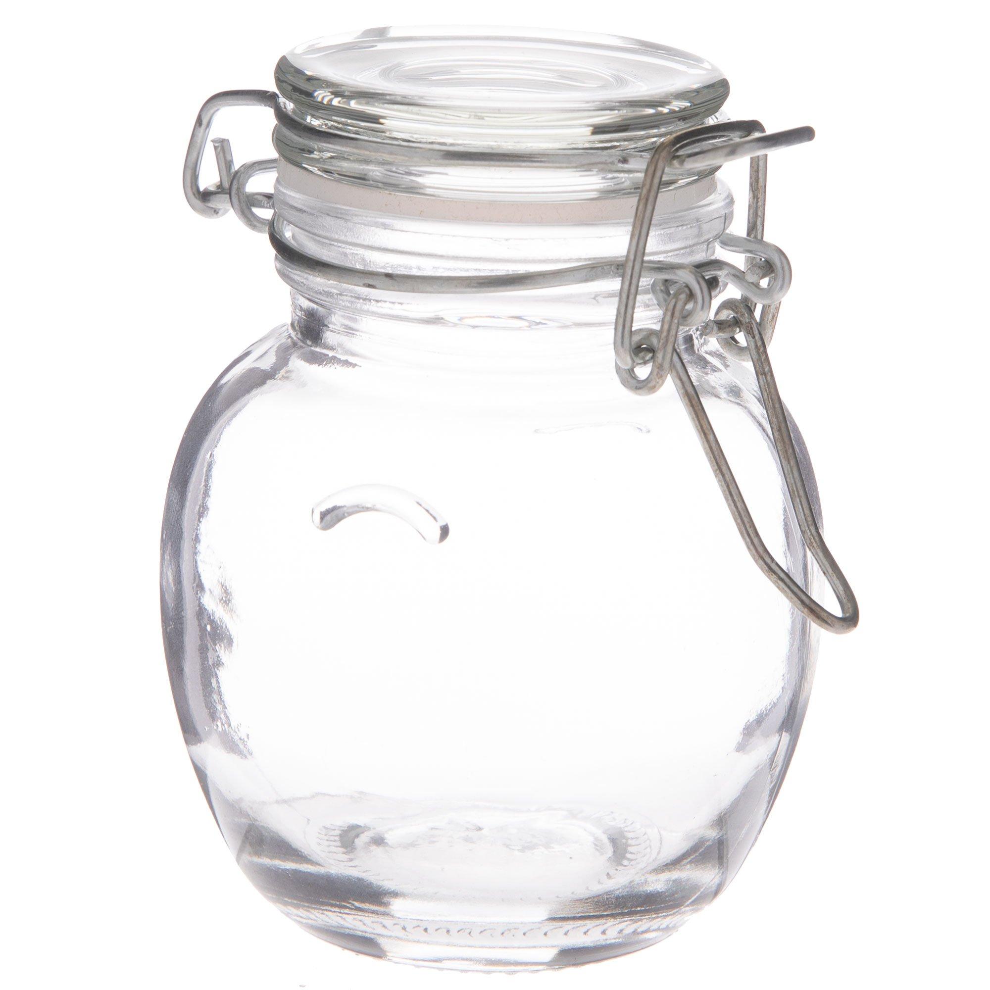 Square Flip Lid Glass Jar, Hobby Lobby