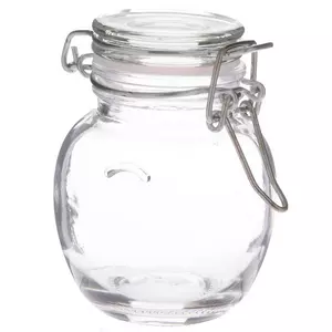 Glass Jam Set With 3 Glass Jars And Spoons On A Wood Stand, 1 - Fred Meyer