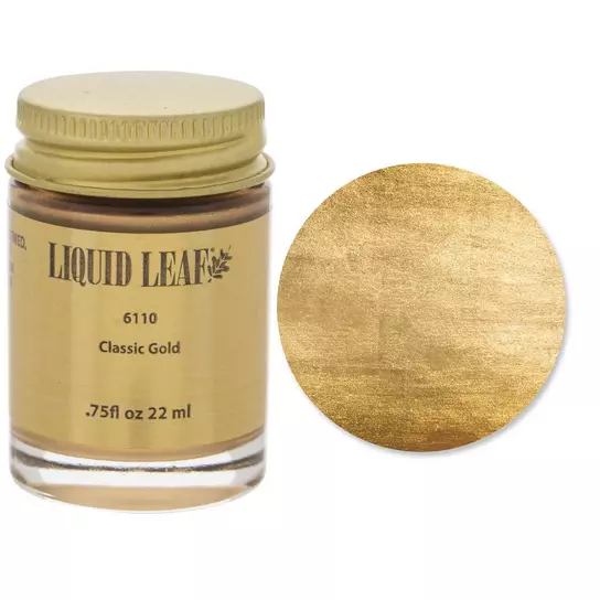 Plaid Liquid Leaf Classic Gold