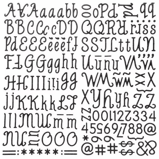 Royal Brites® Foil Holographic Repositional Project Letter Stickers - Silver,  115 pc / 2 in - Kroger