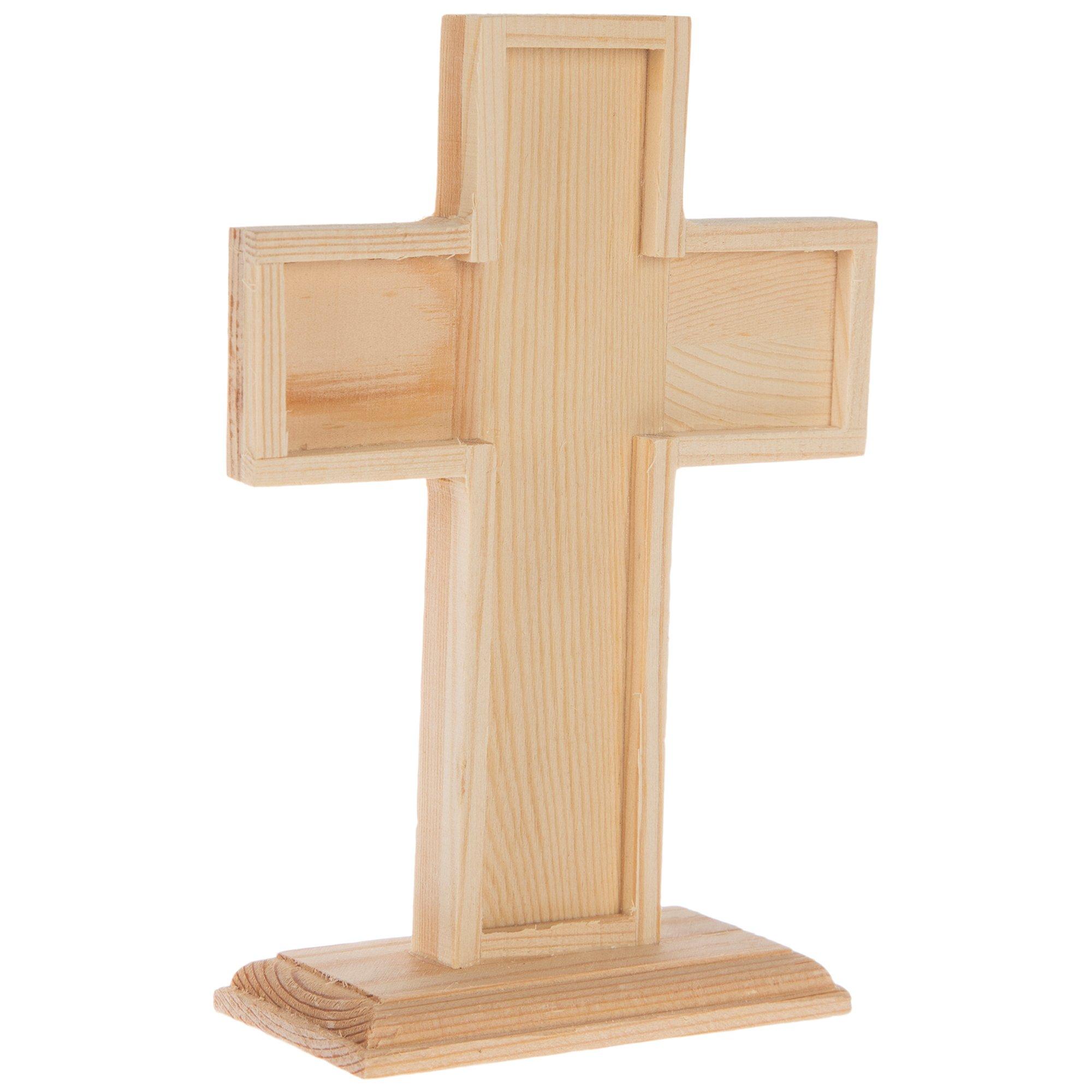 Wood Cross On Stand, Hobby Lobby