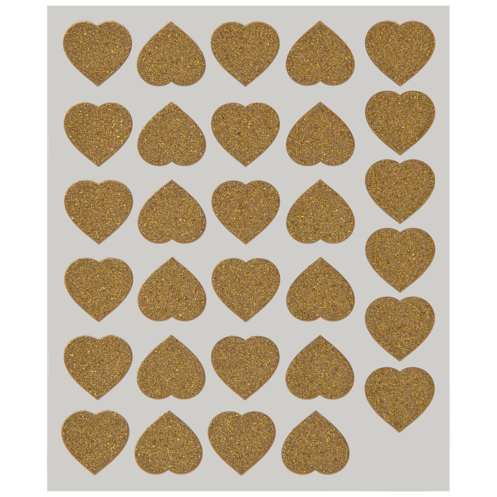 Glitter Heart Stickers Hobby Lobby 1158286