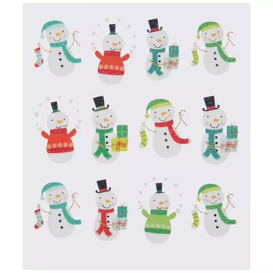 Snowman Envelope Seal Stickers  Mini Circle Stickers – KynYouBelieveIt