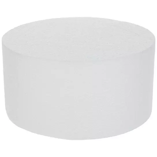 4 Piece Round Foam Cake Dummies for 12 Tall Fake Wedding Cake in 4 Sizes,  for Decorating and Crafts (3, 4, 5, and 6 In)