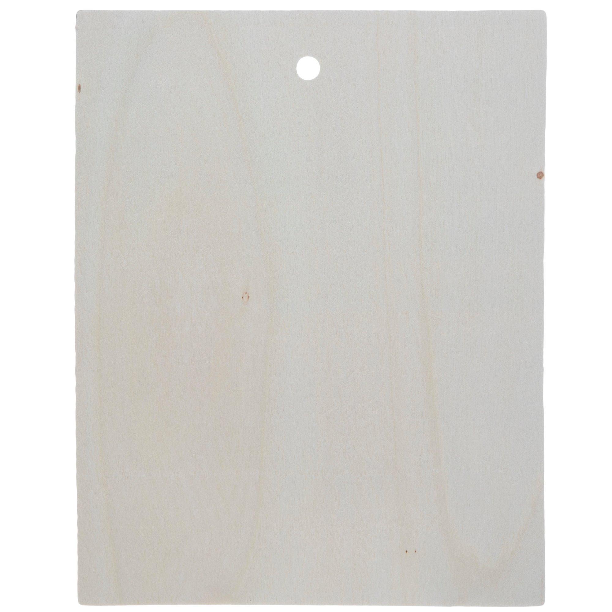 Darware Blank Wood Plaques (2-Pack, Whitewashed), White
