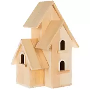 Duplex Wood Birdhouse