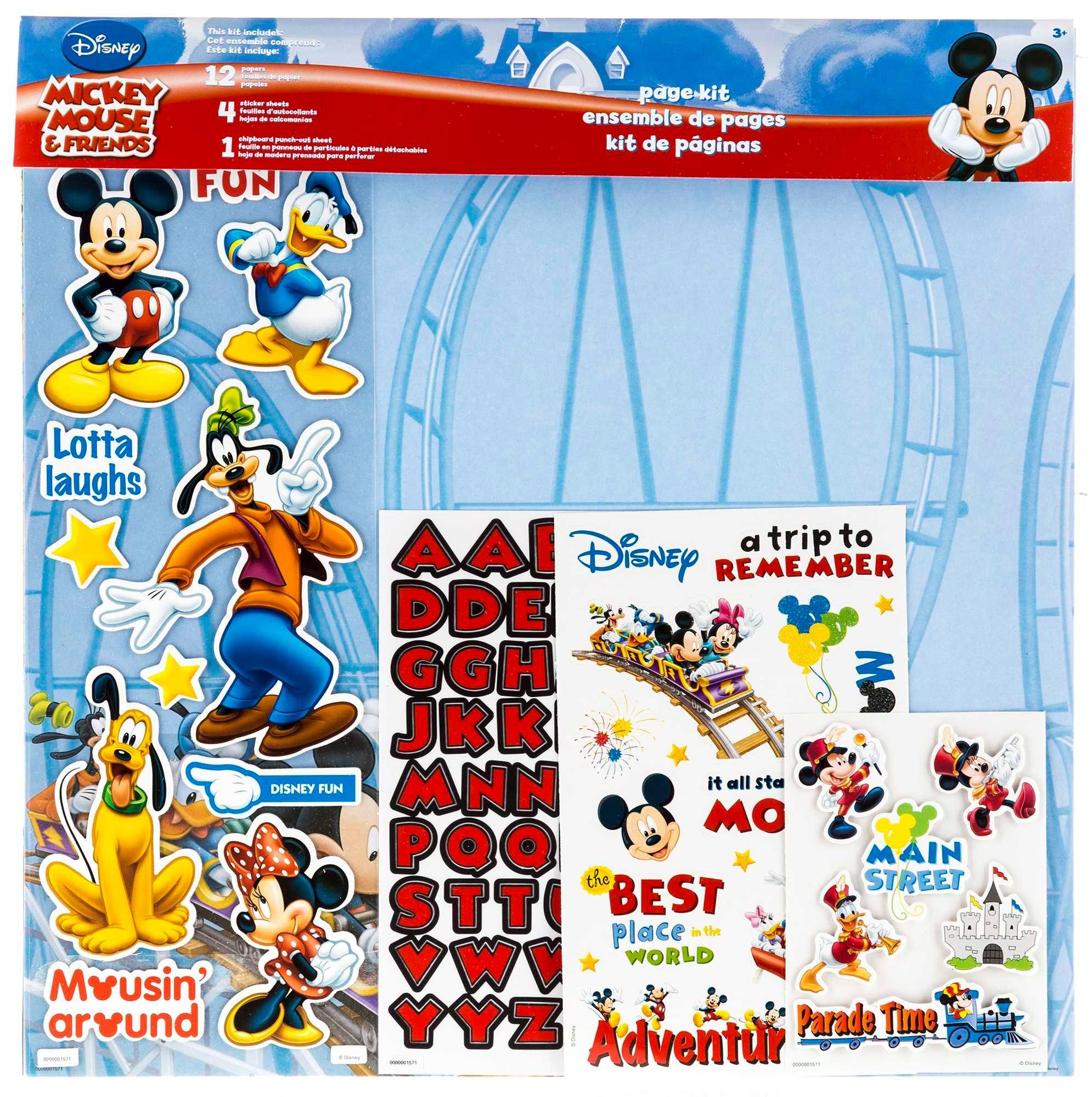 Disney Scrapbooking Paper, Mickey Mouse Stickers, Disneyland Scrapbooking  Embellishments