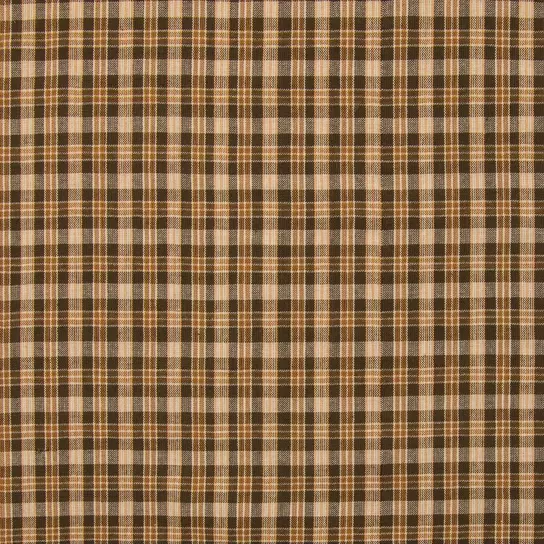 Brown Homespun Plaid Cotton Fabric, Hobby Lobby