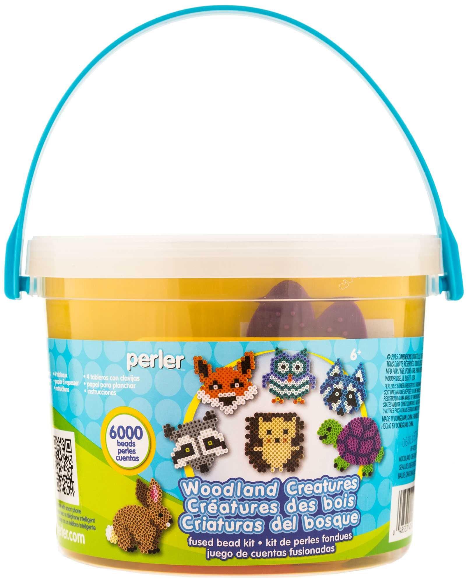 Woodland Critters Perler Bead Bucket