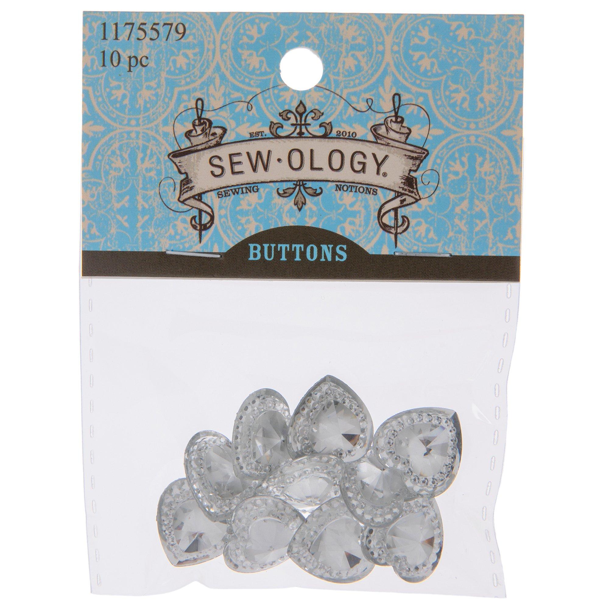 Heart Rhinestone Shank Buttons Hobby Lobby 1175579