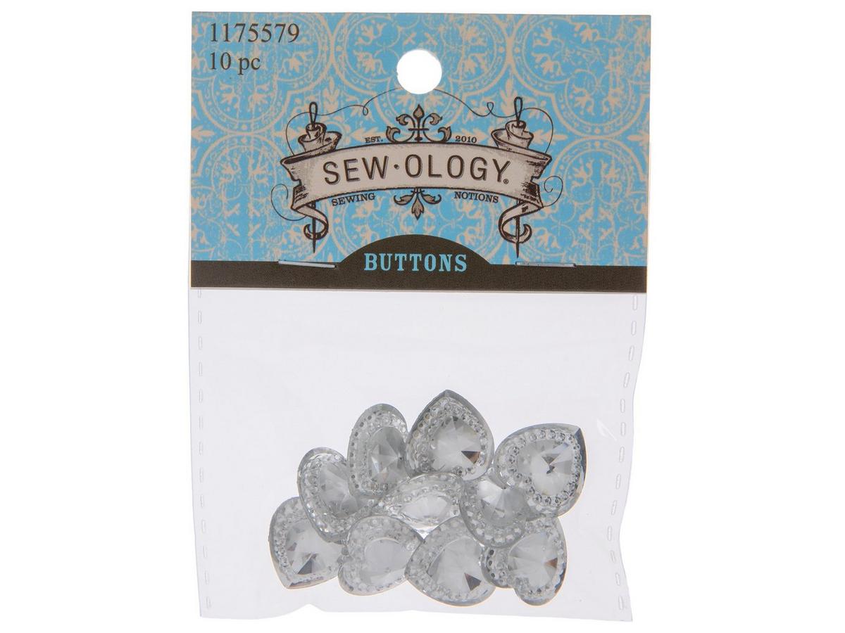 Heart Rhinestone Shank Buttons | Hobby Lobby | 1175579