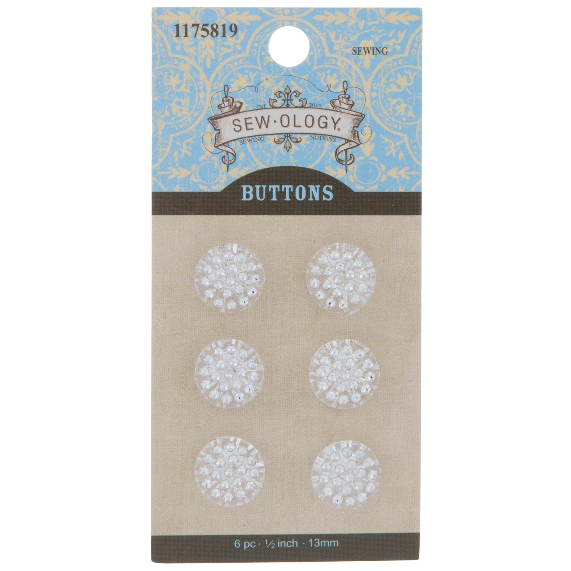 Round Rhinestone Shank Buttons - 13mm | Hobby Lobby | 1175819