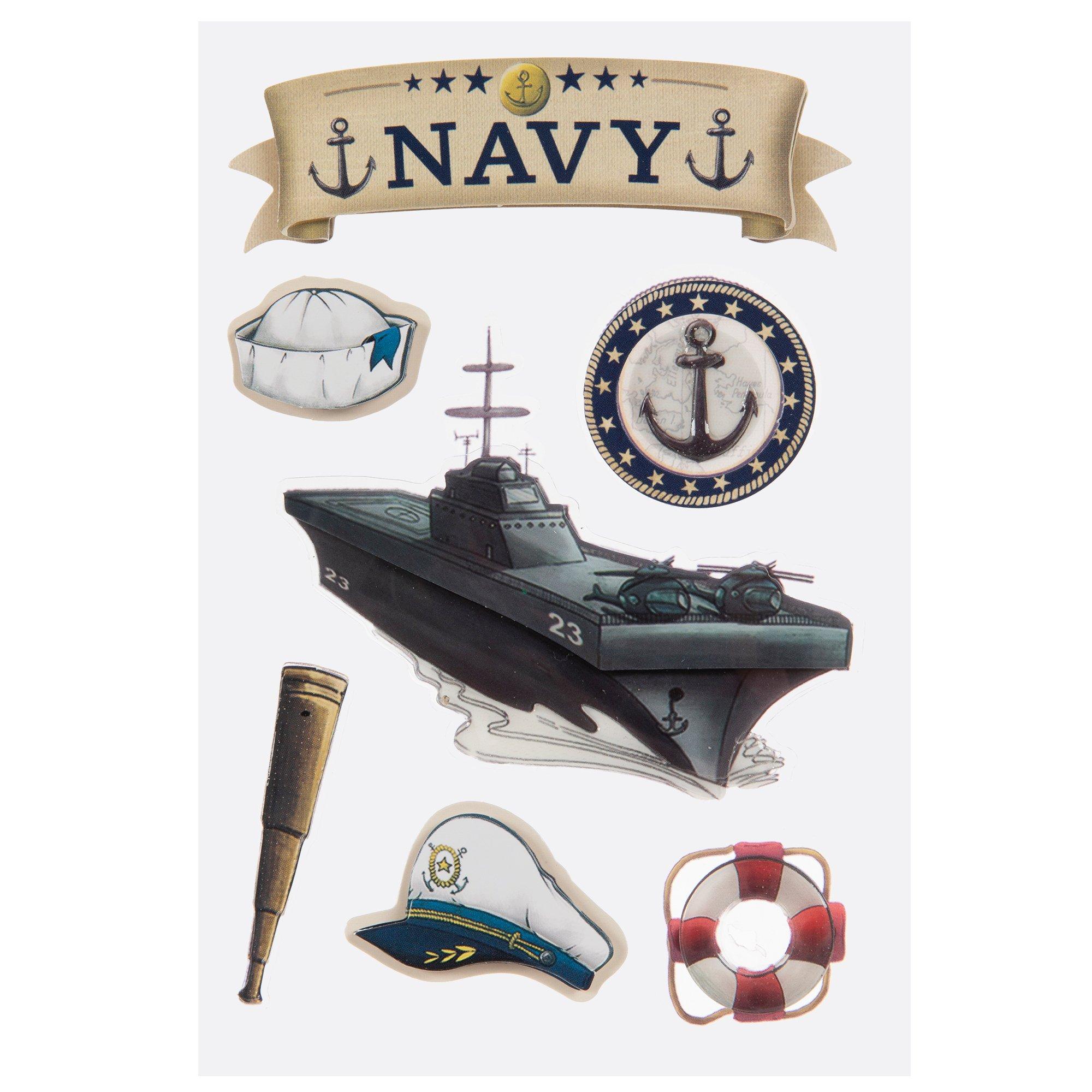 Navy 3D Stickers Hobby Lobby 1178516