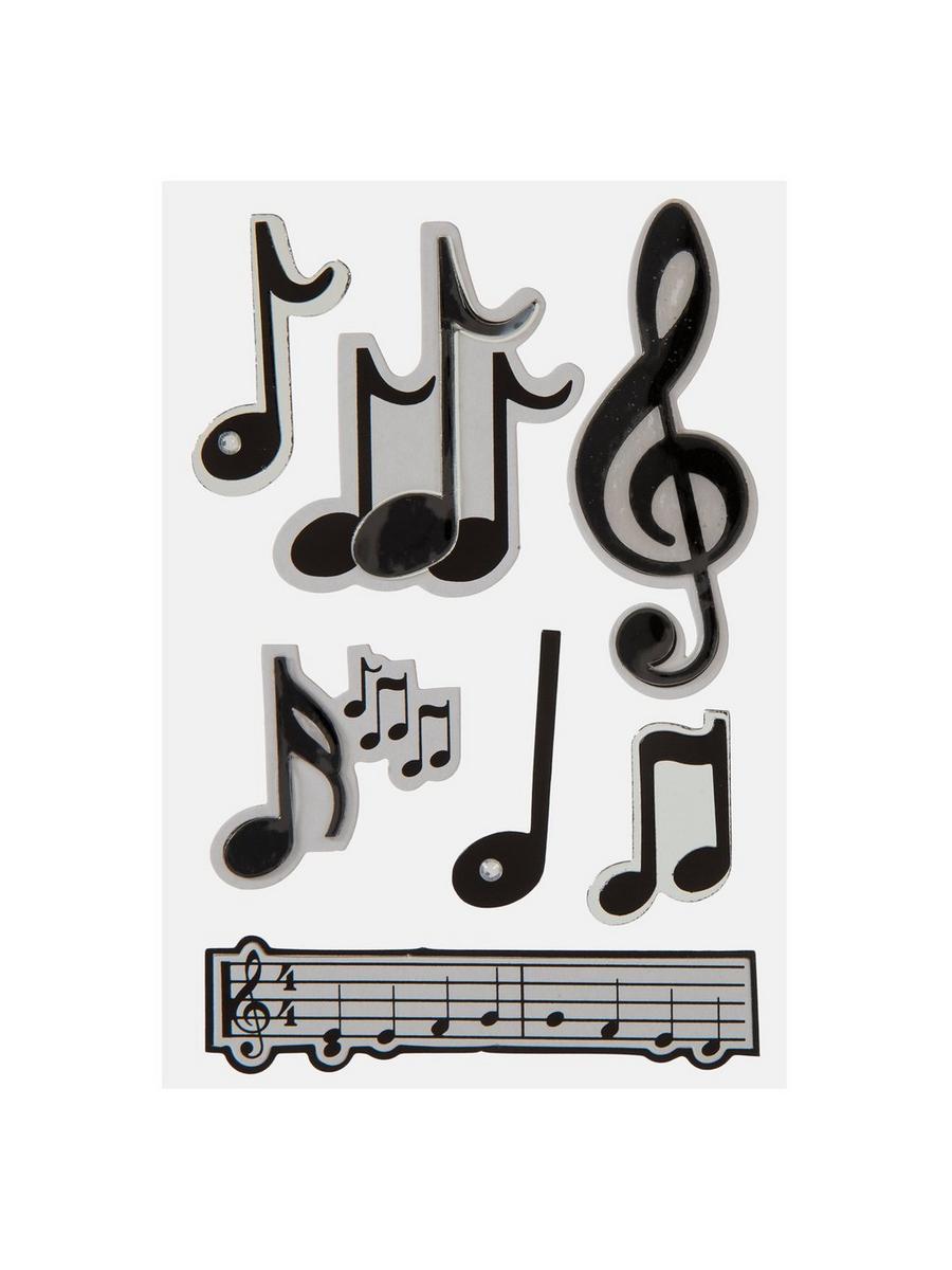 Blocco Notes Musicale Io Amo La Musica - 100 Foglietti Adesivi Autoadesivi - Cancelleria A Tema Per Piccoli Regali - 5