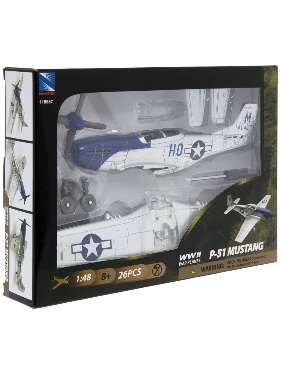 P-51 MUSTANG モデルキット P-51 Mustang War Plane Model Kit | Hobby Lobby | 118687
