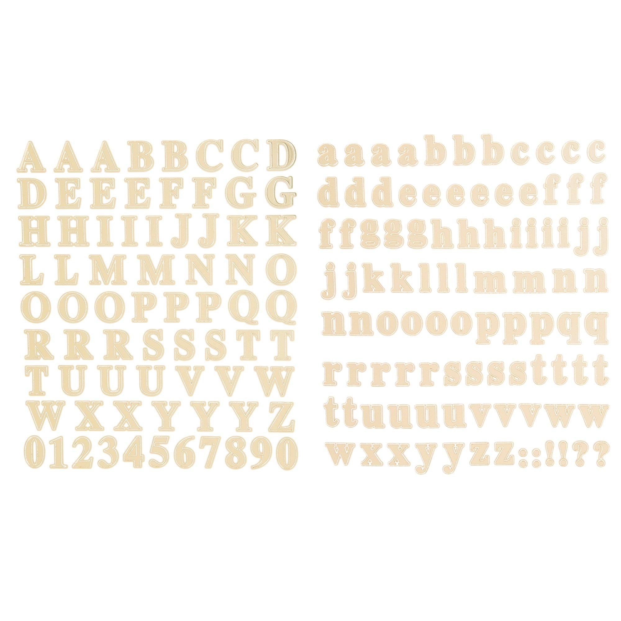 Retro Alphabet Stickers, Hobby Lobby